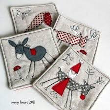 Pin By Karin On Natal Christmas Coasters Christmas Sewing Christmas Sewing Projects