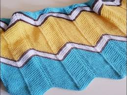 Zigzag Bebek Battaniye Modeli Chevron Blanket Pattern Youtube Battaniyeler Tig Isleri Battaniye Modelleri