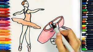 Wie Zeichnet Man Ballerina Ausmalen Kinder Kindervideos Malen Und Zeichnen Fur Kinder Youtube