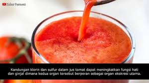 Jus tomat dianggap sebagai sumber hidrasi yang sangat baik karena kaya kandungan air (94,5 g per 100 g). Rahasia Dalam Jus Tomat Banyak Yang Belum Tahu Youtube