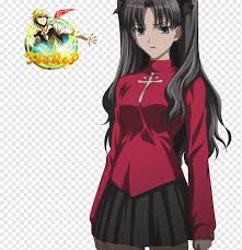 Maybe you would like to learn more about one of these? Rin TÅsaka Fate Stay Night Shirou Emiya Anime Character Rin Fate Black Hair Fictional Character Girl Png Pngwing