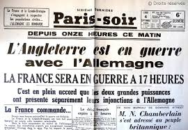 Histoire d'allemagne et de france. 03 09 1939 La France Et La Grande Bretagne Declarent La Guerre A L Allemagne Fondation Charles De Gaulle