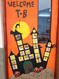 Halloween Classroom Door Mansion Of Terror Classroom Door With Our Pictures Scary C Halloween Classroom Door Halloween Classroom Halloween Classroom Door Decor