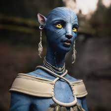 Fan art của Na'Vi đang làm dở. Mình đang thử nghiệm các thiết lập ánh sáng  khác nhau và chỉnh sửa tư thế. Giờ thì đến lúc làm tóc, thêm texture cho