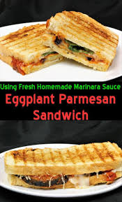 Eggplant Parmesan Sandwich Cookingcarnival Com Recipe Sandwiches Food Recipes