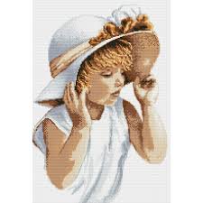 This counted cross stitch pattern is of our lady of perpetual help. Little Lady Cross Stitch Pattern Only Shopee Philippines