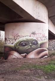 Baby Yoda Graffiti