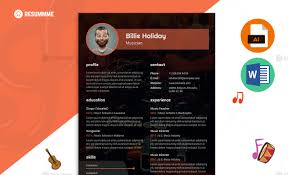 Music composer resume sample (text version). Musician Resume Template In Word Format Resummme Com