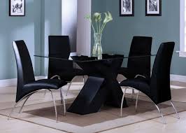 In this black and white modern dining room, the superstar is unquestionably the bespoke ella suspension lamp, a design masterpiece created by delitgthfull. Acme Pervis 5pc Modern Dining Room Set In Black By Dining Rooms Outlet