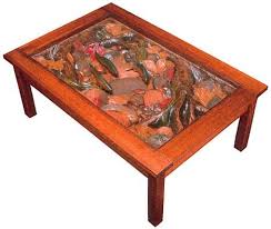 Trout Stream Coffee Table How Cool Is That This Ll Go In My Cabin Coffee Table Fishing Table Coffee Table Wood