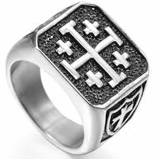 Here is found a depiction of jesus' execution that is slightly twisted from the official church version. Jerusalem Cross Ring Crusaders Jesus Christ Medieval Knight Templar Middle Age Ebay