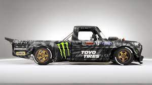 Ken Block S Hoonitruck Ford F150 With A 914 Hp Twin Turbo Ecoboost V6 Ford Trucks Drift Truck Pickup Trucks