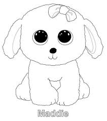 Maddie From Beanie Boo Coloring Sheet Beanie Boo Party Bear Coloring Pages Beanie Boo