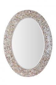 Frameless oval wall mirror hall bathroom deep bevel | ebay. Mother Of Pearl Oval Mirror 210124 Lighting Emporium