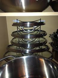 Metal Folder Organizer Secured By Two Command Hooks On The Back Of Cabinet For Pot Pan Lids Folder Organization Kitchen Storage Solutions Organization
