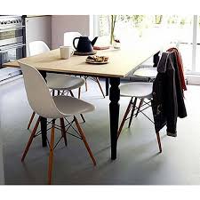 Original console table mounted on metal base and finished with openwork pattern. Plata Import Eames Style Side Bucket Chair With Natural Wood Legs Eiffel Dining Room Chair Lounge Chair Eiffel Plastic Seat Yellow Set 2 Furniture Home Urbytus Com