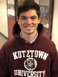 CollegeStartsHere, Aidan Kelly: “I was very indecisive throughout the  college process & not many of the schools I looked at seemed right for me.  Kutztown stood out because they made me feel