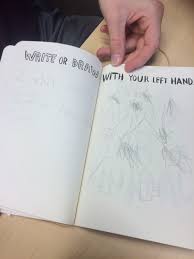 James Write Or Draw With Your Left Hand Page Wreck This Journal Left Handed Writing
