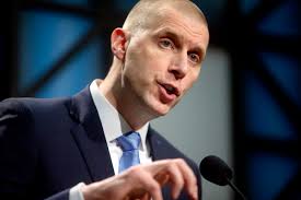 Mark Pope shows his enthusiasm while being introduced as the BYU Cougars'  new head basketball coach