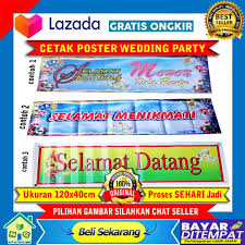 Kumpulan karya terbaik dan terbaru contoh desain undangan undangan pernikahan khitanan dan ulang tahun dalam format coreldraw dan aneka desain grafis. Poster Banner Spanduk Backdrop Background Wedding Dekorasi Dinding Dekorasi Wedding Prewedding Dekorasi Pernikahan Minimalis Free Tambah Nama Mempelai Nikahan Poster Banner Selamat Menikmati Selamat Datang Para Tamu Undangan Lazada Indonesia