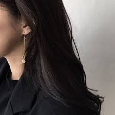 imagem de earrings black hair aesthetic aesthetic ulzzang girl
