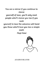 Only when it arrives do they rise. A Hand Full Of Rupi Kaur S Poetry Afam Uche