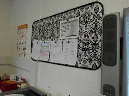 Teachers Magnetic Board Using An Oil Drip Pan For 10 Bucks At Walmart And Some Wrapping Paper I Now Have A Magnetic Board Organisation Hacks Space Organizer