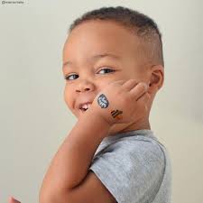 Honey Bee Day Party Temporary Tattoos. Set of 3 Happy Buzz Day Kids  Tattoos.