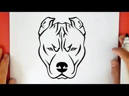 how to draw a pitbull youtube pitbull drawing easy drawings dog drawing simple