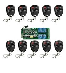 85v 250v 110v 220v 230v 4ch Rf Wireless Remote Control Relay Switch Security System Garage Doors Rolling Gat Security System Remote Control Cool Things To Buy