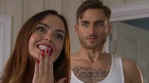 Hollyoaks pictures: Sandy makes discovery