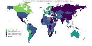 2018 democracy index, which measures the state of democracy in 167 states and territories. Pandemic Backsliding V Dem