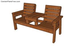 The log will last longer if you prop it up on rocks so it doesn't contact the dirt. Double Chair Bench Plans Free Garden Plans How To Build Garden Projects