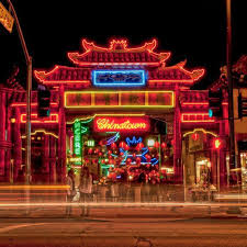 Chinatown Los Angeles City Neon Lights Night Light Photography Wall Art Chinatown Los Angeles Los Angeles Nightlife Chinatown