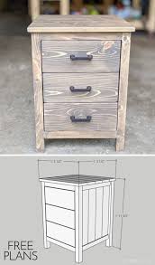 Once dry, secure with screws (screw from the inside of the drawer). 3 Drawer Nightstand