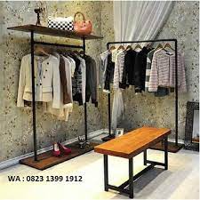 Gawang 2 palang / double palang; Jual Gantungan Rak Baju Wa Di Lapak Furniture Kayu Jati Bukalapak
