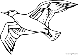 How to draw a seagull hope you enjoy it like and share this video if you like it!subscribe for new videos. Flying Simple Seagull Coloring Page Coloringall