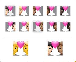 Emojis reflecting love and relationships have been modified. Rwkafcrkbg4a M