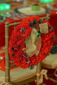 Deck The Halls Holiday Decor From Preston Bailey Holiday Wedding Decor Preston Bailey Christmas Chair Covers