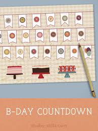 Birthday Countdown Calendar Printable