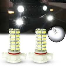 White H16 5202 Psx24w Led Fog Light Bulbs 120 Smd For Jeep Wrangler Jl 2017 2019 Ebay