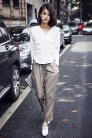 春季韩版宽松百搭v领性感纯色口袋衬衫女前短后长中长款开叉衬衣 fashion style clothes