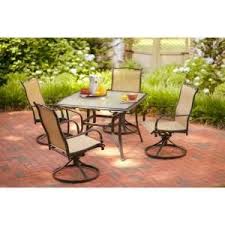 Hampton Bay Altamira Diamond 5 Piece Patio Dining Set D9976 5pcd The Home Depot Patio Set Patio Dining Set Patio Furniture Dining Set