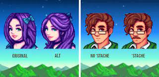 Each villager has a daily routine, so they can be located in different sections of town depending on the in game time of the day. Some Of You Wanted To See Abigail And Harvey Variants For My Portrait Overhaul Mod So It S Been Updated Accordingly Stardewvalley