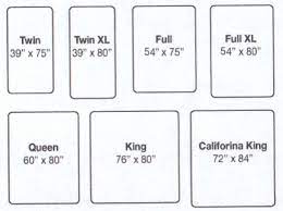 Mattress Sizes Chart Mattress Size Chart King Size Bed Dimensions Quilt Sizes