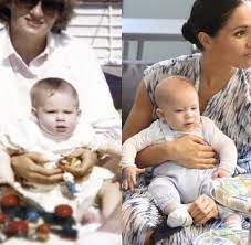 Then And Now Prince Harry Duke Of Sussex And Archie Harrison Mountbatten Windsor Prince Harry And Meghan Prince Harry And Megan Archie