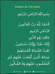 There are seven verses in this surah. Surah Al Fatihah Rumi Dan Jawi