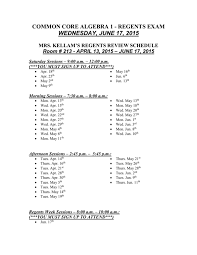Maybe you would like to learn more about one of these? Common Core Algebra 1 Regents Review Hours