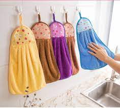 Free shipping on orders over $25 shipped by amazon. 4 Pack Microfiber Kitchen Towels With Hanging Loop China Hanging Hand Towel And Coral Fleece Hand Towel Price Made In China Com