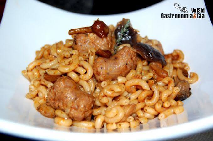 Noodles with Mushrooms